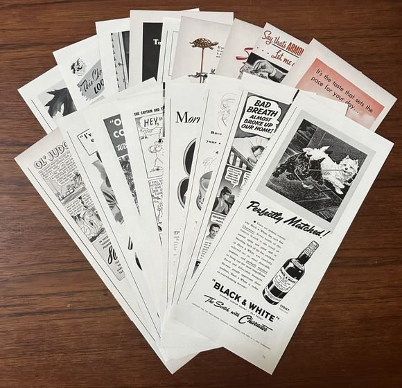 no brand Other - 17 Vintage Print Ads 1940 Variety Half Page
